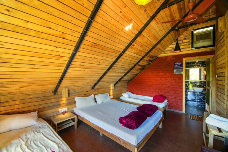 Bedroom 3, JV Cottages, Pune