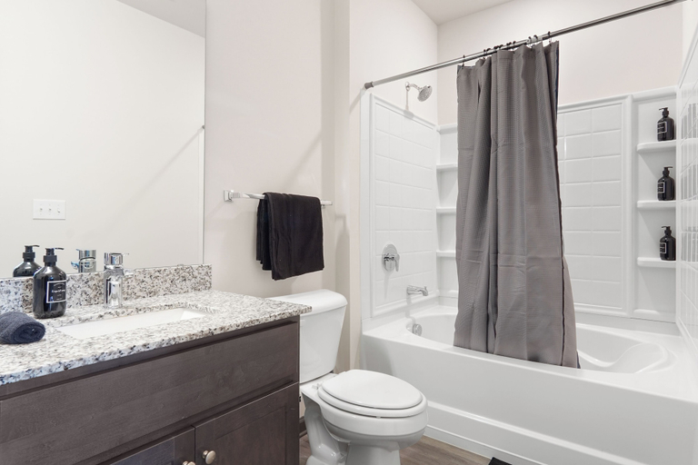 Bathroom 2, Luxe King 3BR Suite in North Raleigh, Wake
