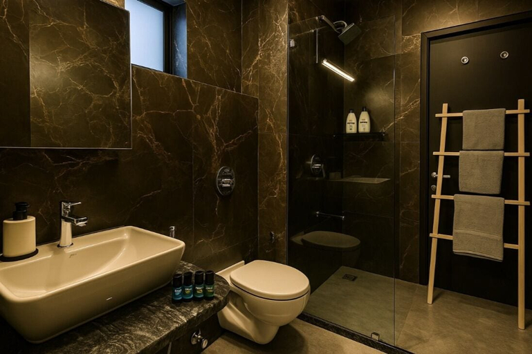 Bathroom, Vardaan by Soumil's Stays, Raigarh