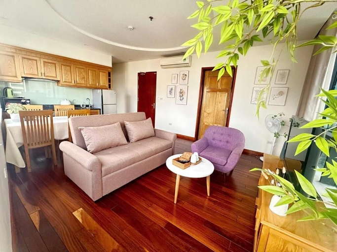 Living area 2, Sakamoto 1 Apartments by XÔI Residences, Ba Đình