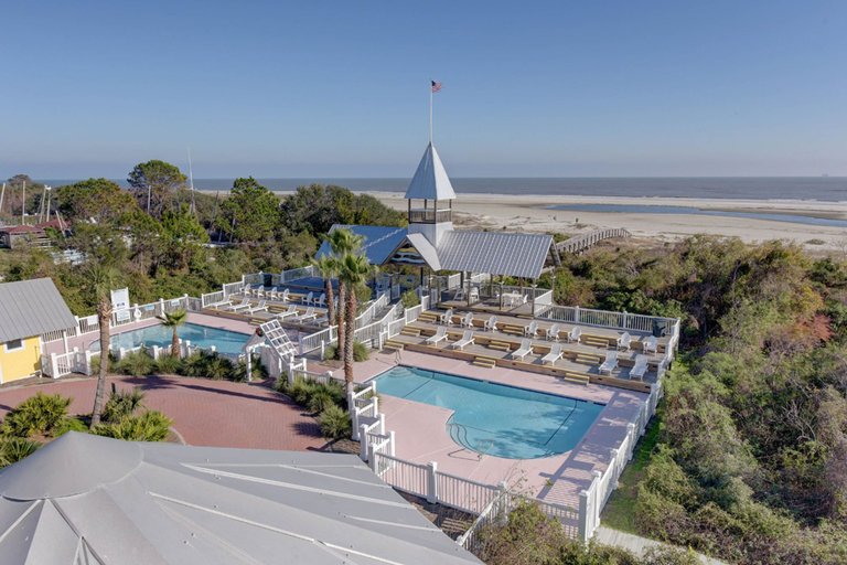 Pool 5, Charleston-style Cottage w/ Lovely Decks, Steps to the Beach & Pools, Glynn