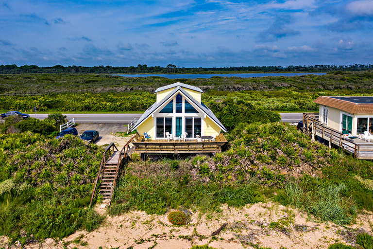 Exterior 5, A-frame Beach House Steps From the Ocean With Deck & Central AC, Saint Johns