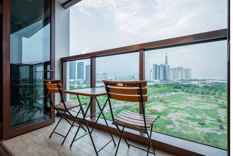 Outdoor dining, LaLa The Galleria Central City Residence, Ho Chi Minh City