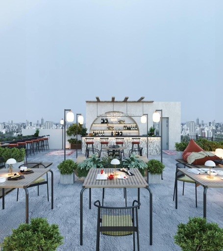 Outdoor dining, De Verneuil Hotel, Baku