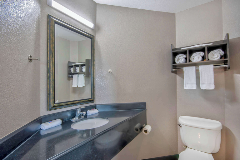 Bathroom 5, Motel 6 Harlingen, TX, Cameron