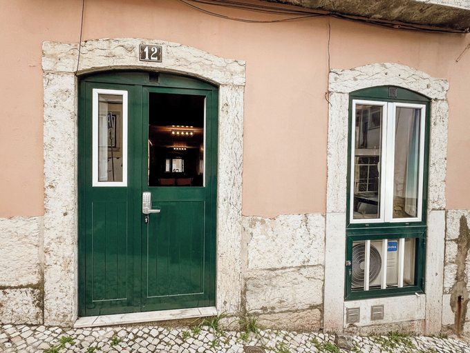 Exterior detail, Studio Oliva, Lisbon