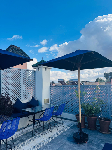 Outdoor dining 3, Riad Blue Berry, Marrakech