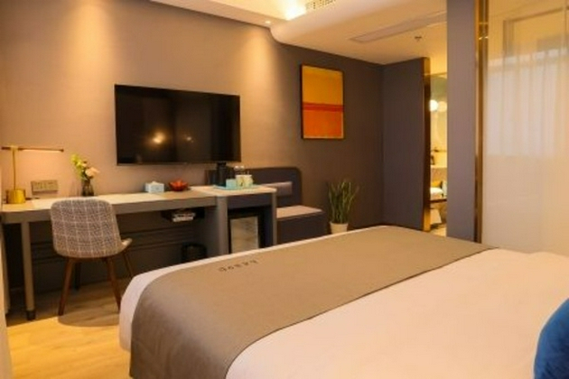 Bedroom 2, Taizhou Yuhuan Wanda Plaza Lanou Hotel, Taizhou