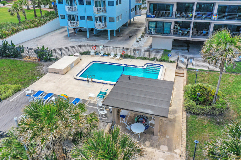 Aerial view 3, Renovated Condo With Ocean Views, Pool, & Beach Access, Duval