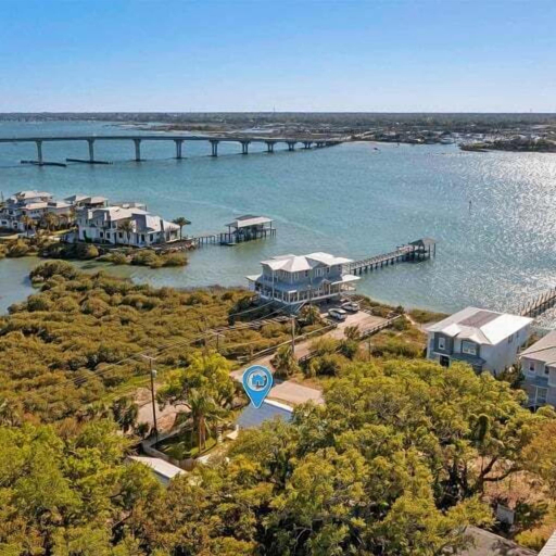 Aerial view 2, Surfside Oasis ~tropical Pool! Walk to the Beach!, Saint Johns