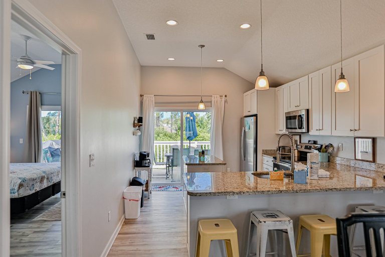 Private kitchen 3, Walk to Beach With Private Pool, Balconies & Huge Lawn Blocks to Dining, Saint Johns