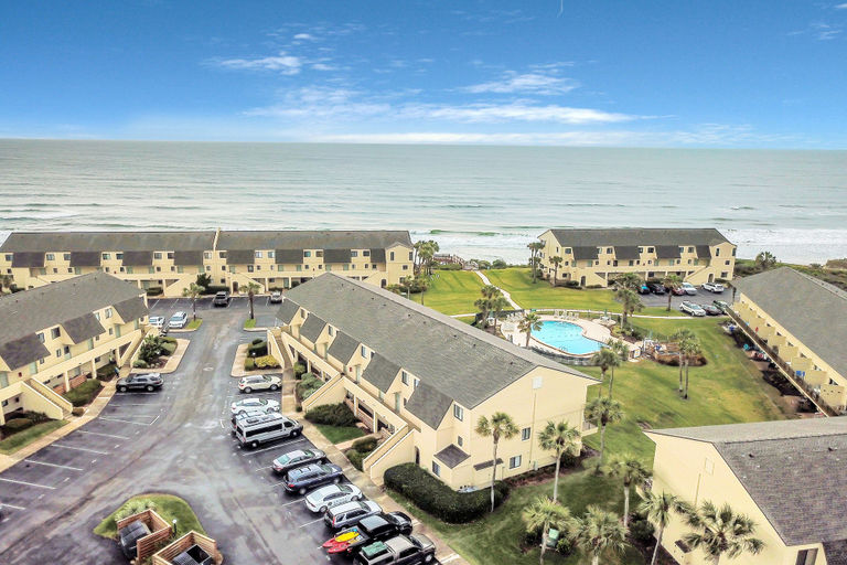 Aerial view 4, Oceanfront Condo With Direct Beach Access, Shared Pool, Tennis, Saint Johns
