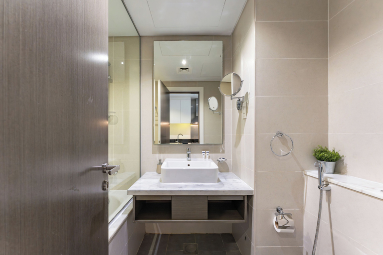 Bathroom 3, PVH - Damac Prive - Studio - Canal View, Dubai