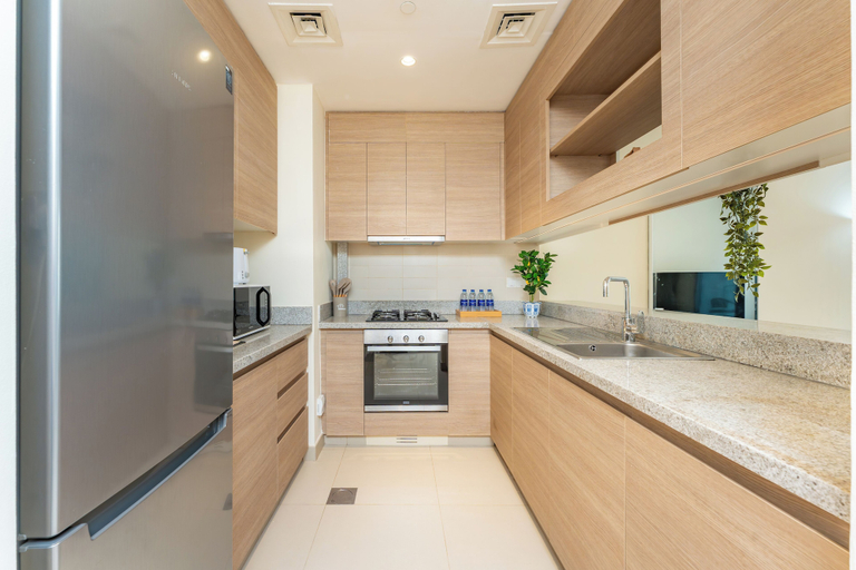 Private kitchen 4, PVH - Acacia - Spacious 1BR - Park Front, Dubai