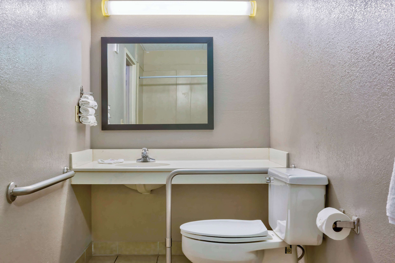 Bathroom 4, Motel 6 Morgantown, WV, Monongalia