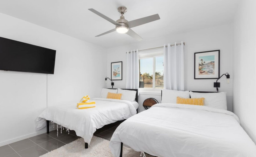 Bedroom 3, Pop Art Paradise- Monthly Pool Spa, Riverside