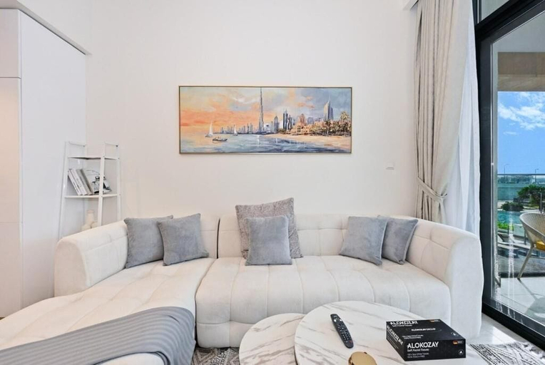Living area 5, Bloomfields Cozy 1BR Azizi Riveria 47, Dubai