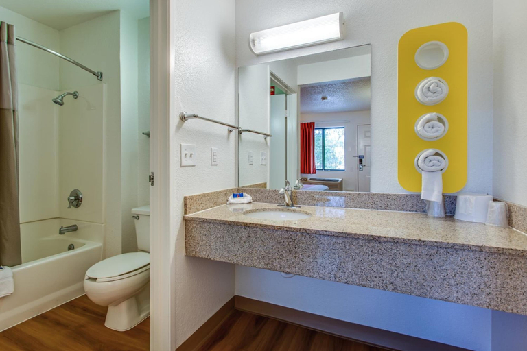 Bathroom 5, Motel 6 Fairfield, CA - North, Solano