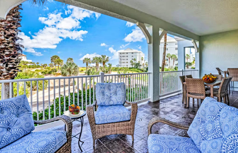 Outdoor dining 3, Coastal Gem on the Golf Course w/ Shared Pool, & Beach Access - Dog-friendly, Flagler