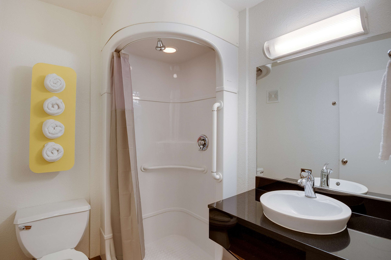 Bathroom 4, Motel 6 Bellingham, Whatcom