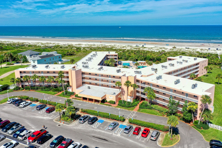Aerial view 3, Ocean View Condo in Beachfront Resort With Wifi, Central AC, 2 Pools, & Tennis, Saint Johns
