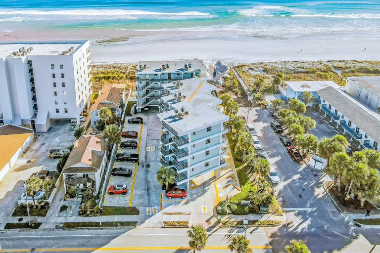 Aerial view 4, Polished Oceanfront Condo With Pool Access, Private Balcony & Washer/dryer, Duval