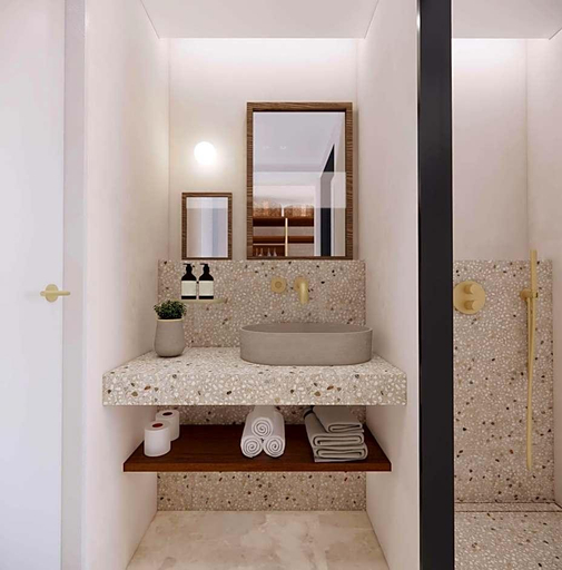 Bathroom 5, Elounda Ilion Hotel Bungalows, Crete