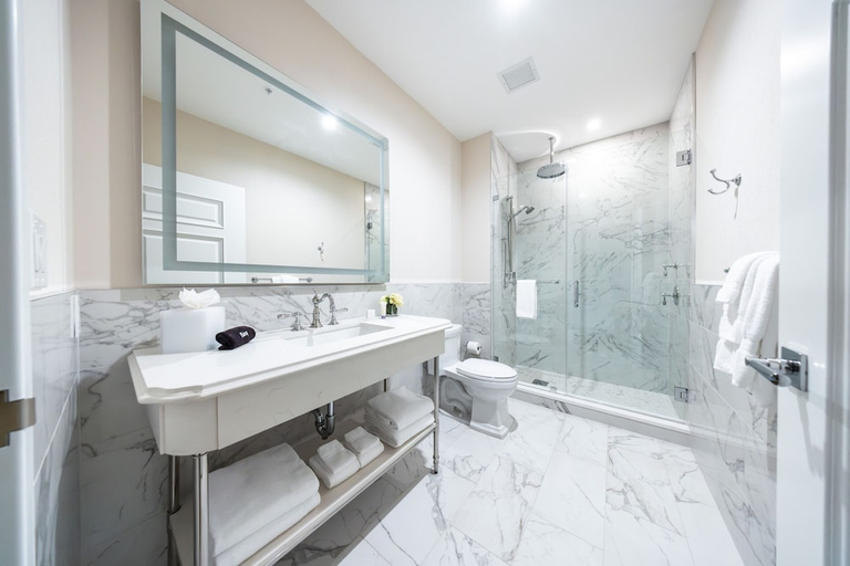 Bathroom, The Riding Academy Hotel, Marion