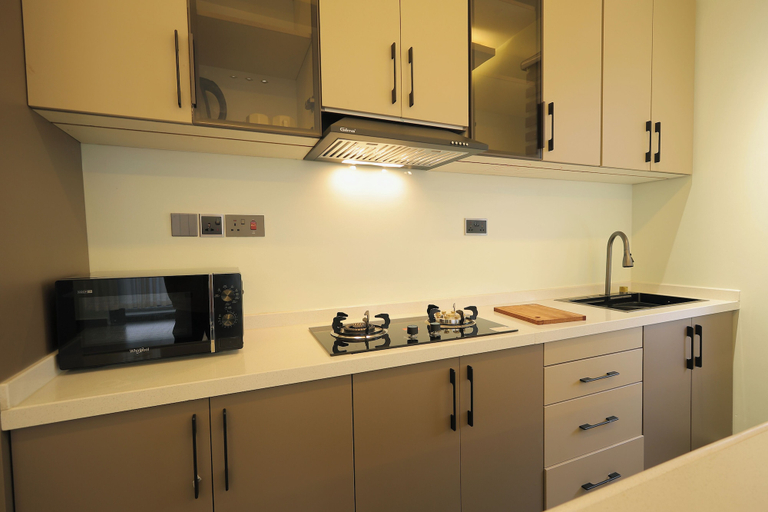 Private kitchen, Heritage Residences-Velvet Rouge 1BR, Kampala