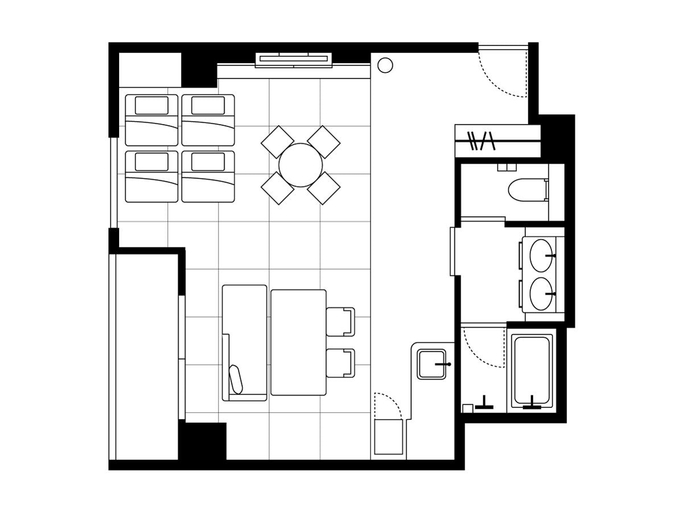 Floor plan 5, CROSS Suites Tokyo Asakusa(ORIX HOTELS & RESORTS), Taitō