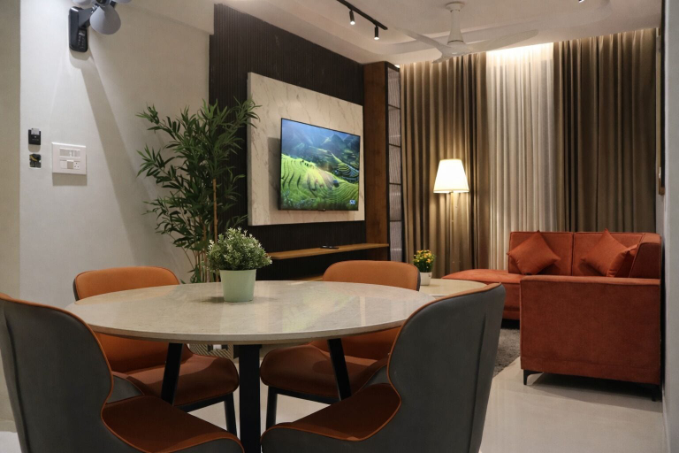 Dining 3, Dlite Rivera Hotel Apartments, Bangalore