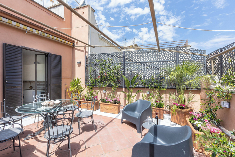 Terrace/patio 5, Rental in Rome Rental in Rome Tre Lune Penthouse, Roma