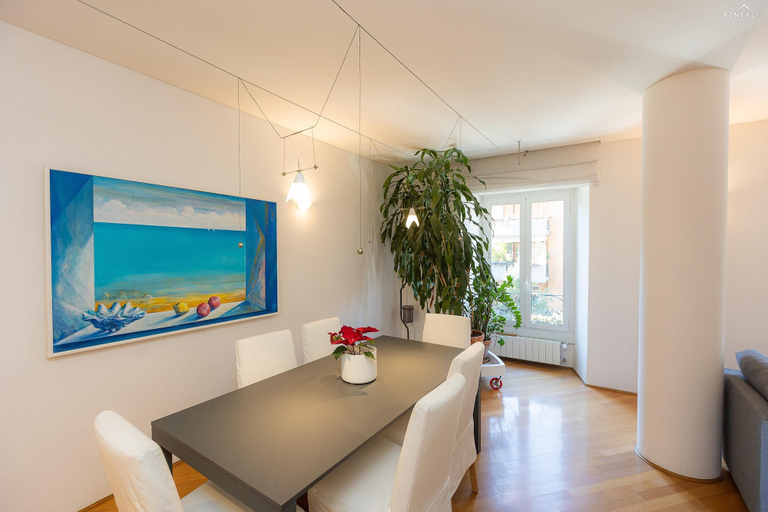 Dining room, Rental in Rome San Gioacchino View Apartment, Roma