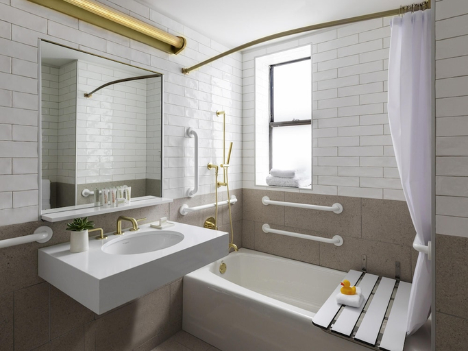 Bathroom 3, Hotel 55 Chicago Downtown, Cook