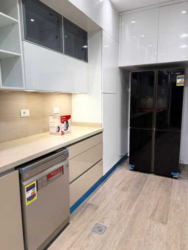 Private kitchen 3, Alsawah | 4 En-suite Villa with Private Pool, Sheikh Zayed