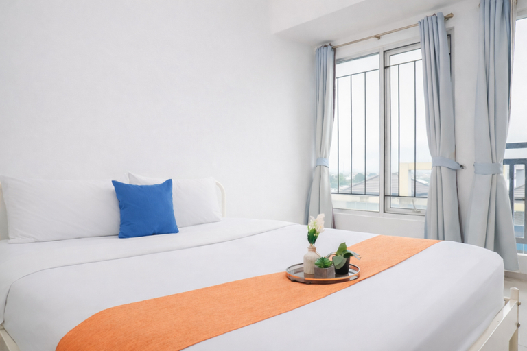 Bedroom 5, Simple Style Studio at Prima Orchard Apartment By Travelio, Bekasi