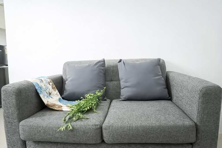 Living Room 3, Neat 1BR for 2 Pax at Vittoria Residence By Travelio, West Jakarta