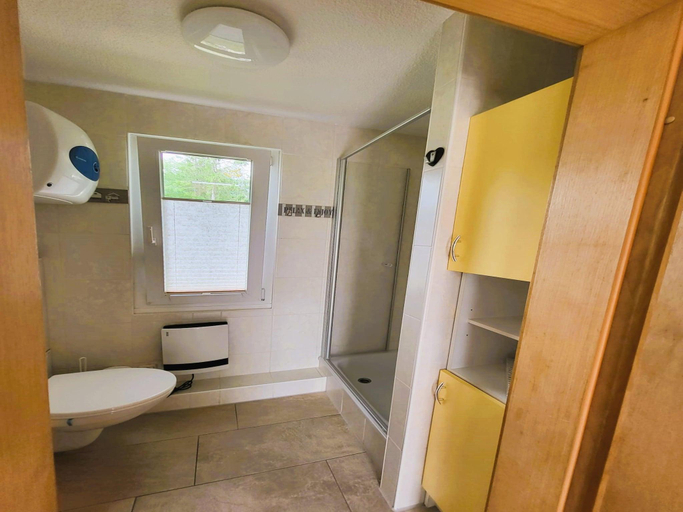 Bathroom 3, Bungalow nur wenige Schritte vom Meer entfernt, Vorpommern-Rügen