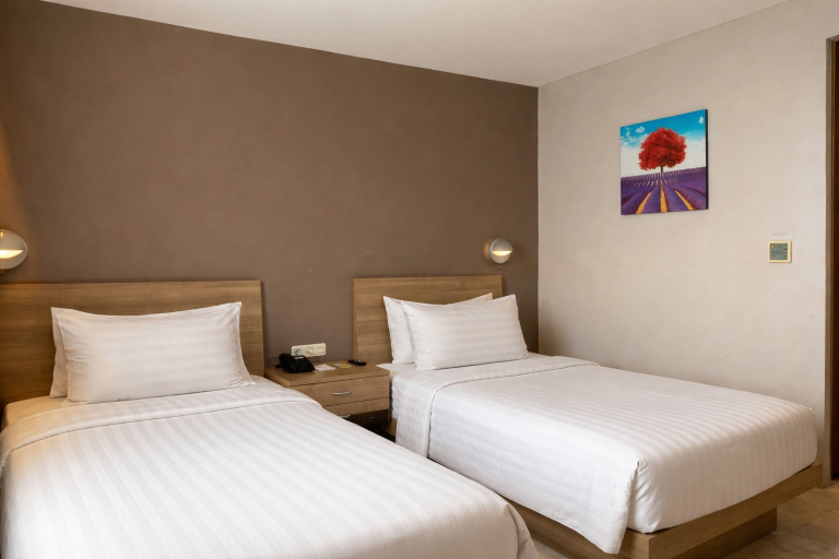 Manna Hotel Pematangsiantar Room Type - Deluxe Twin Bed