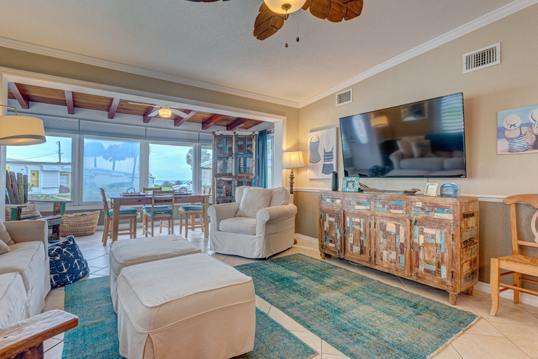 Living area 4, Bathing Suit Beach Bungalow, Volusia