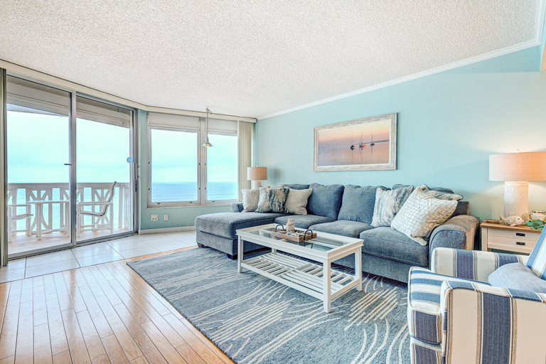 Living area 4, Van Lee 1003 - Oceanview Beach Condo, Volusia
