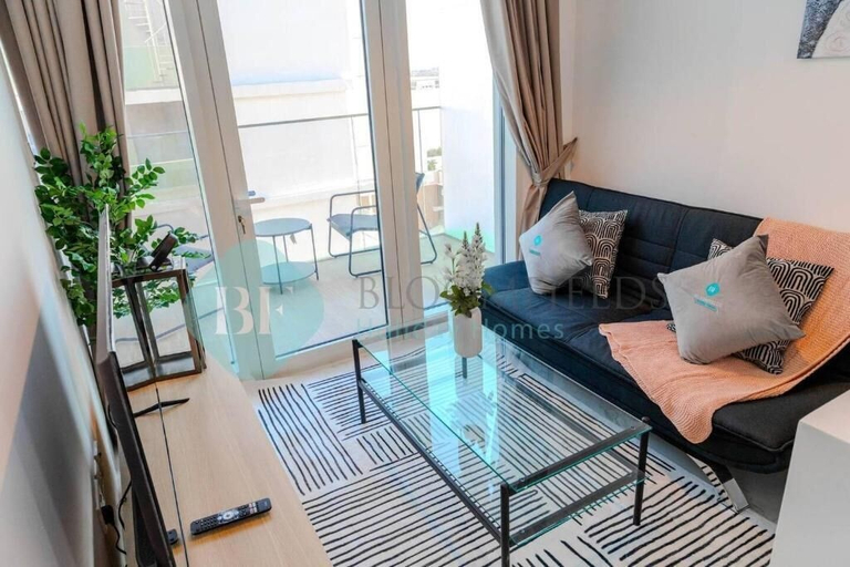 Living area 2, Bloomfields Adorable 1BR in Oasis Ma, Abu Dhabi City