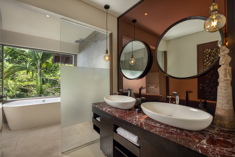 Bathroom 5, Sanctoo Suites & Villas at Bali Zoo, Gianyar