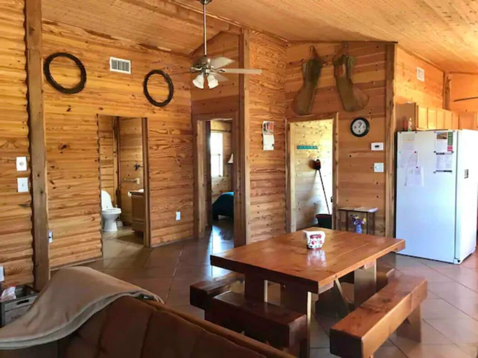 Living area 2, Cottonwood Creek Cabins - Entire Site, Brewster