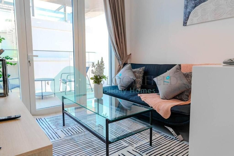 Living area 5, Bloomfields Adorable 1BR in Oasis Ma, Abu Dhabi City