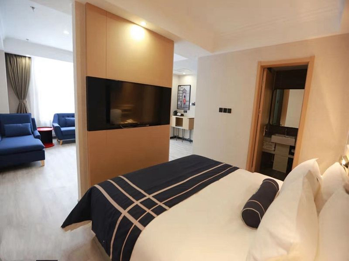 Bedroom 2, Yucheng Yingbin Avenue Lan'ou Hotel, Dezhou