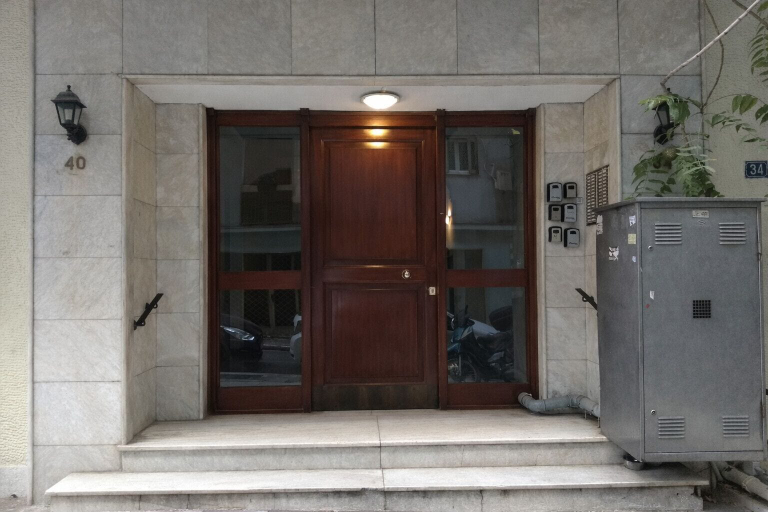 Exterior detail, Stylish Apartment in Athens next to Panathenaic Stadium, Attica