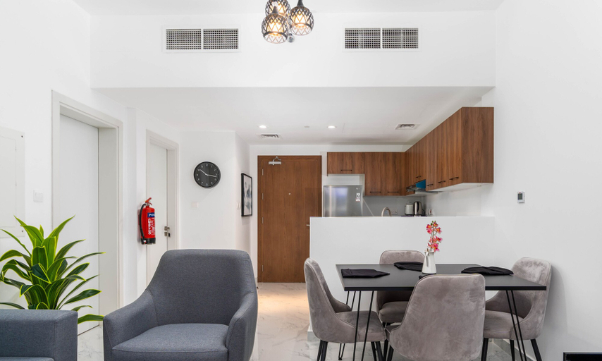 Living area 2, Bloomfields Executive 1BR Oasis Masdar, Abu Dhabi City