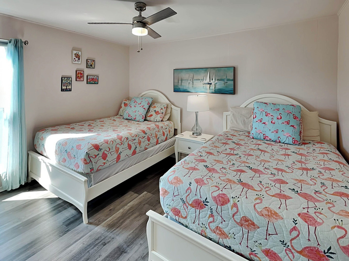 Bedroom 2, Let's Flamingle by Silver Sands Vacation Rentals, Nueces