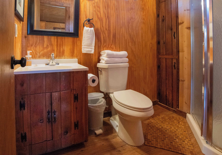 Bathroom, Cypress Creek Cabin Stay for 6 - Pool, Hot Tub, Kendall